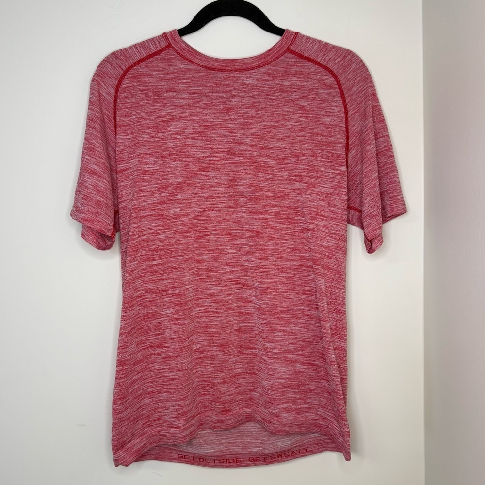 Lululemon Metal Vent Tech Short Sleeve 2.0 | Red Heather Size Small Lightweight